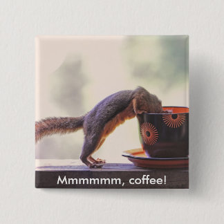 Badge Carré 5 Cm Mmmmmm, café !