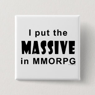 Badge Carré 5 Cm MMORPG massif