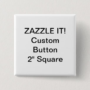 Badge Carré 5 Cm Modèle blanc du bouton Carré personnalisé de 2