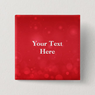 Badge Carré 5 Cm Modèle de design Red Bokeh