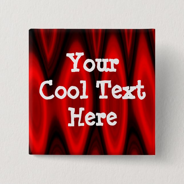 Badge Carré 5 Cm Modèle du Temple de la flamme - Customisé (Devant)