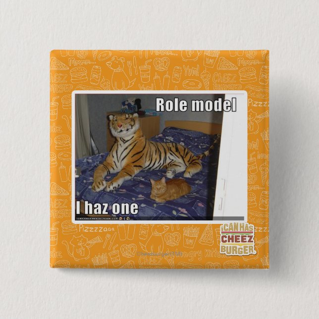 Badge Carré 5 Cm Modèle, haz un d'I (Devant)