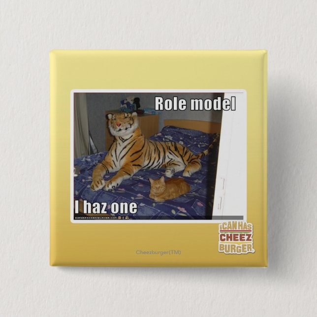 Badge Carré 5 Cm Modèle, haz un d'I (Devant)