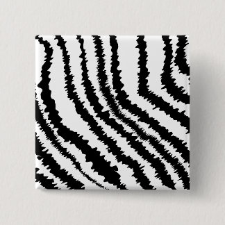 Badge Carré 5 Cm Modèle noir d'impression de zèbre