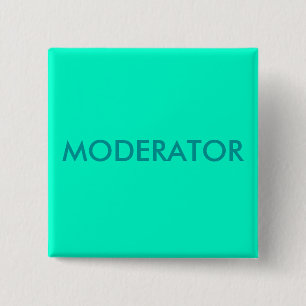 BADGE CARRÉ 5 CM MODÉRATEUR