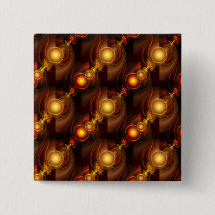 Badge Carré 5 Cm Moderne Bohème Élégant Motif Artistique Abstrait D