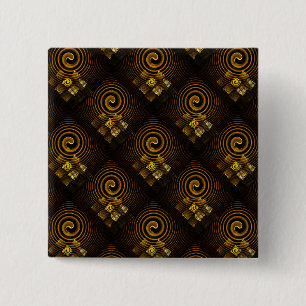 Badge Carré 5 Cm Moderne Bohème Élégant Motif Artistique Abstrait D