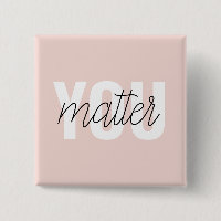 Moderne Pastel Rose Vous Comptez Inspiration Citat