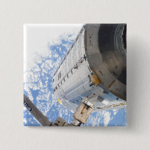 Badge Carré 5 Cm Module Kibo Pressurisé Japonais