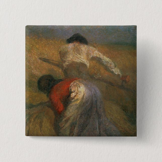 Badge Carré 5 Cm Moisson (Devant)