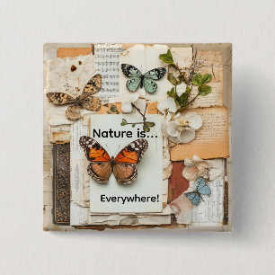 Badge Carré 5 Cm Mon album souvenir