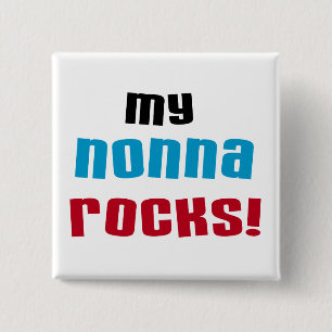 Badge Carré 5 Cm Mon Nonna bascule le T-shirts et les cadeaux