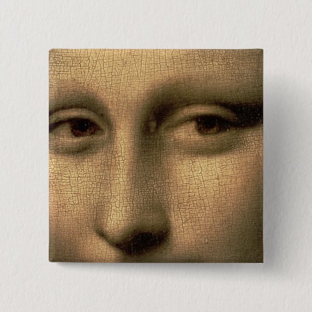 Badge Carré 5 Cm Mona Lisa, c.1503-6 (Devant)