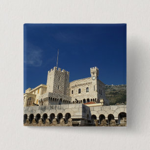 Badge Carré 5 Cm Monaco, Côte d'Azur, Palais du Prince.