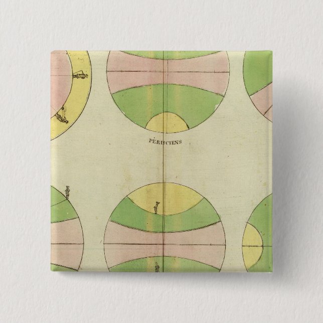 Badge Carré 5 Cm Monde 2 (Devant)