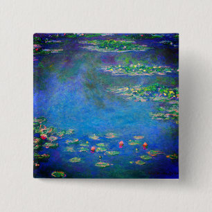 Badge Carré 5 Cm Monet Water Lilies 1906