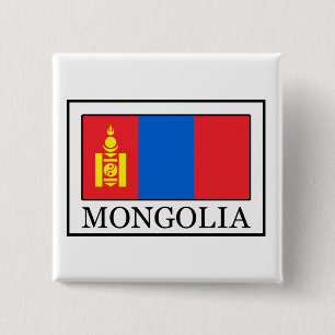 Badge Carré 5 Cm Mongolie