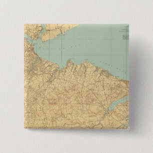 Badge Carré 5 Cm Monmouth Shore, New Jersey