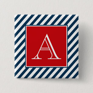 Badge Carré 5 Cm Monogram design