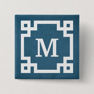 Badge Carré 5 Cm Monogram design