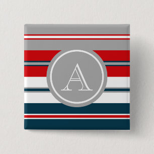 Badge Carré 5 Cm Monogram design