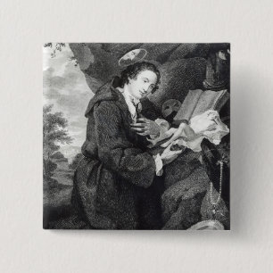Badge Carré 5 Cm Monsieur Francis Dashwood adorant Vénus