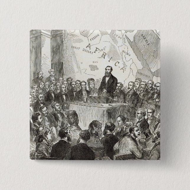 Badge Carré 5 Cm Monsieur Samuel Baker (Devant)
