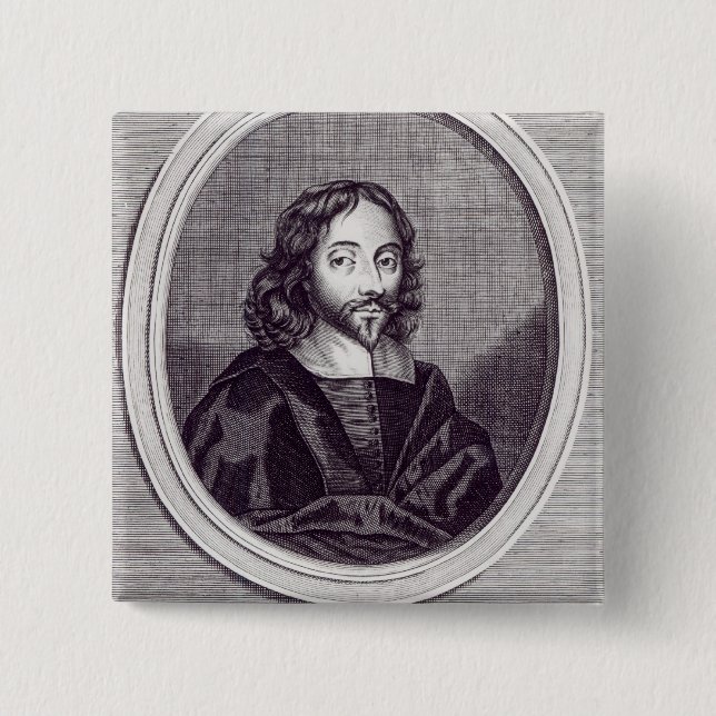 Badge Carré 5 Cm Monsieur Thomas Browne, gravé par Frederick (Devant)
