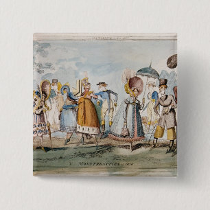 Badge Carré 5 Cm Monstruosités de 1818