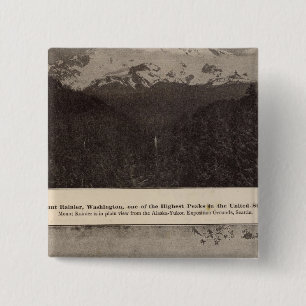 Badge Carré 5 Cm Mont Rainier Snoqualmie R