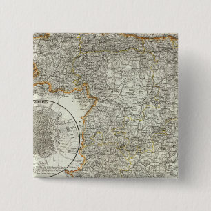 Badge Carré 5 Cm Montagne de Madrid