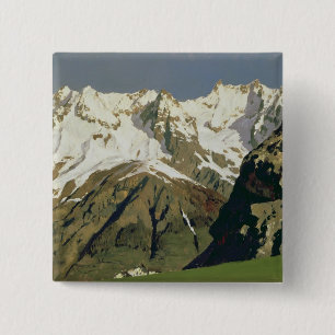 Badge Carré 5 Cm Montagnes de Mont Blanc, 1897