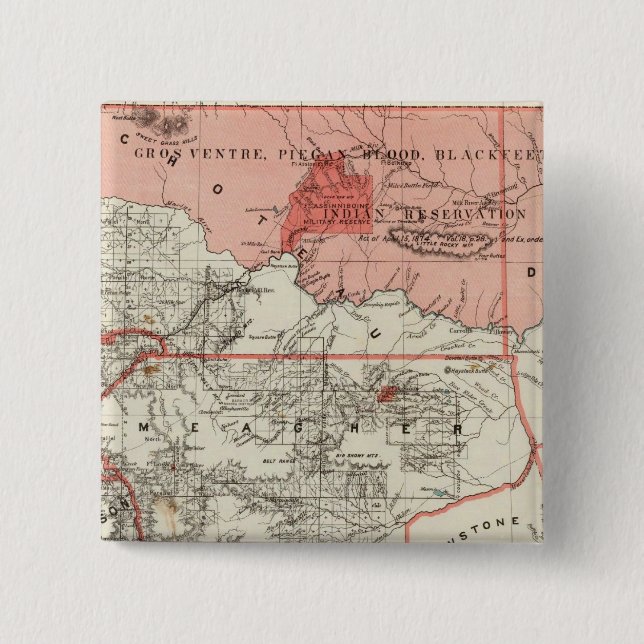 Badge Carré 5 Cm Montana (Devant)