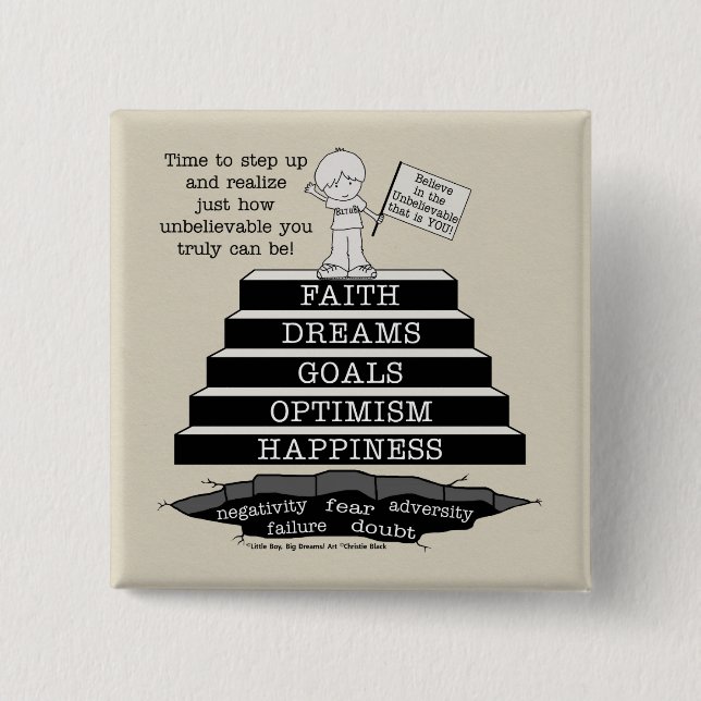 Badge Carré 5 Cm Monter (Devant)