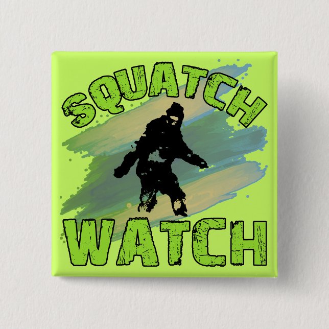 Badge Carré 5 Cm Montre de Squatch (Devant)
