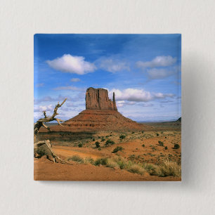 Badge Carré 5 Cm Monument Valley coloré des mitaines en Utah USA