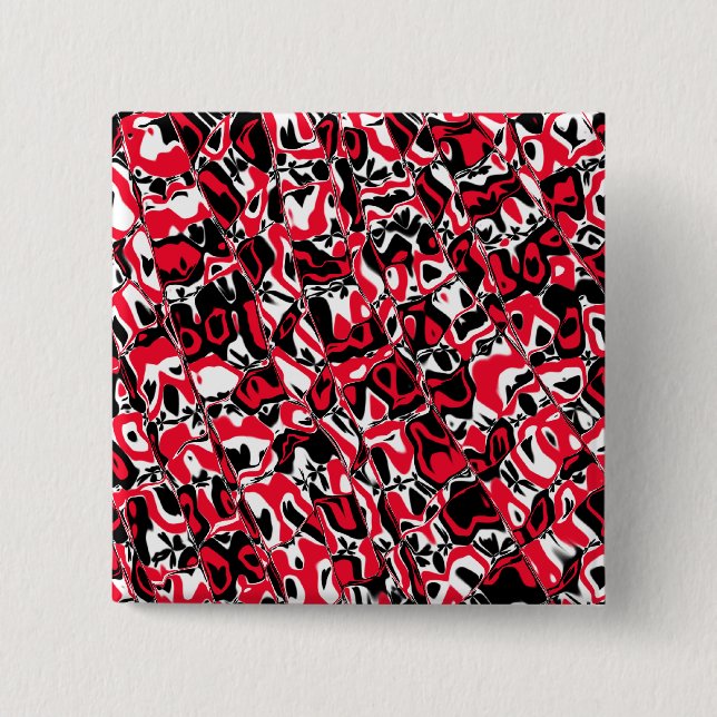 Badge Carré 5 Cm Mosaïque Abstraite (Devant)