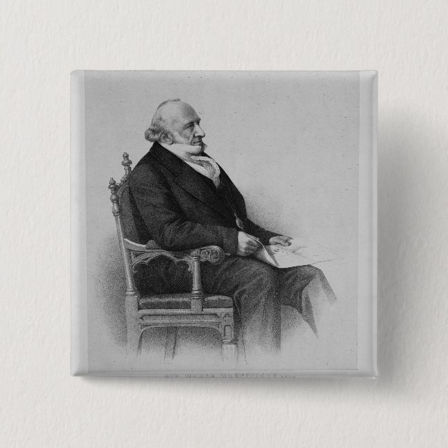 Badge Carré 5 Cm Moses Montefiore (Devant)