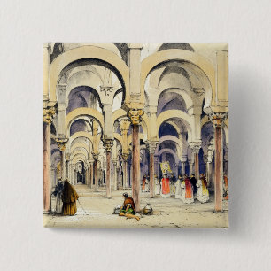Badge Carré 5 Cm Mosquée à Cordoue, des "croquis de l'Espagne",