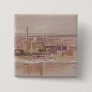 Badge Carré 5 Cm Mosquée d'Âgrâ, le Caire, 1849