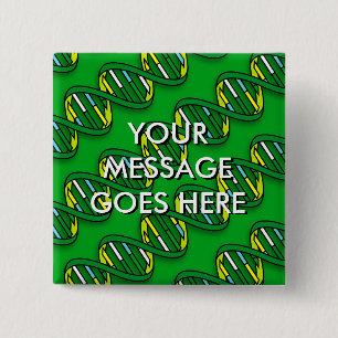 BADGE CARRÉ 5 CM MOTIF ADN