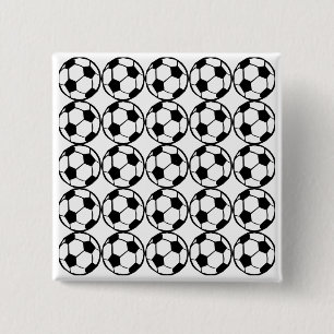 Badge Carré 5 Cm Motif de football