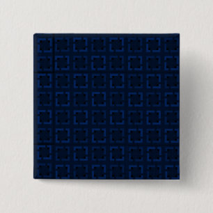Badge Carré 5 Cm Motif de mode abstrait symétrique bleu marine