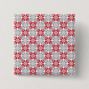 Badge Carré 5 Cm Motif géométrique du soleil du matin de Lettonie I