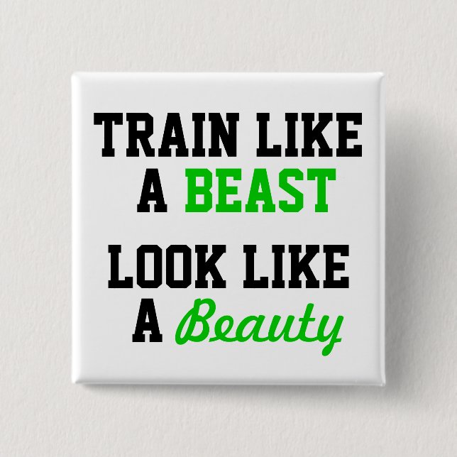 Badge Carré 5 Cm Motivation pour l'entraînement (Devant)