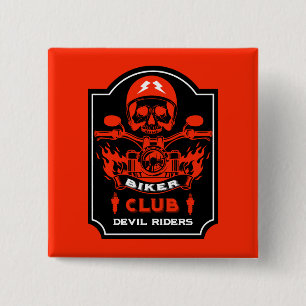 Badge Carré 5 Cm Motorbike Riders Club
