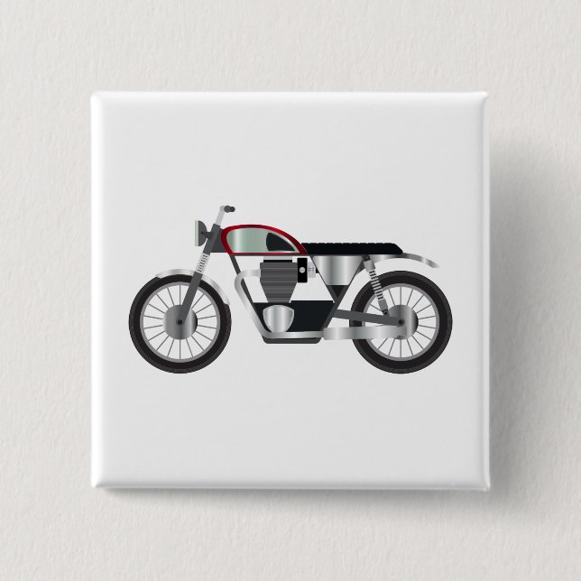 Badge Carré 5 Cm Motorcycle (Devant)