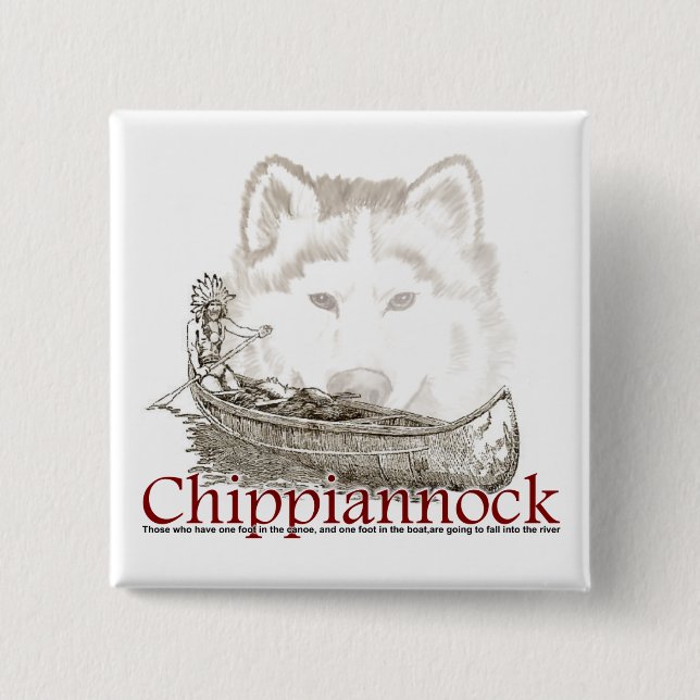 Badge Carré 5 Cm Mots indiens de bouton de sagesse (Devant)