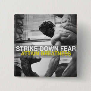 Badge Carré 5 Cm Mots Motivationnels