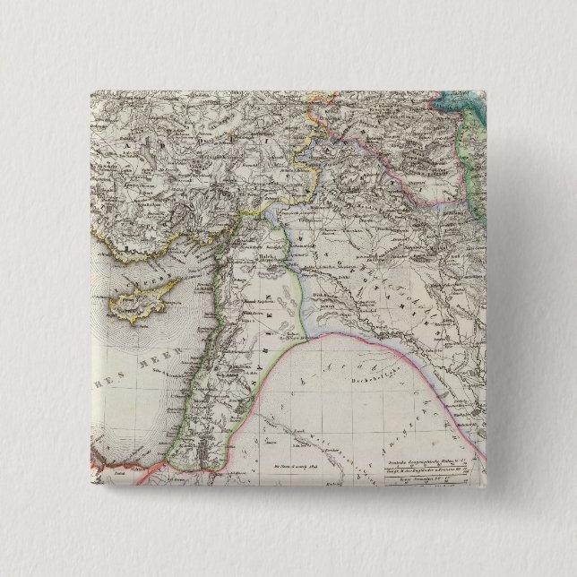 Badge Carré 5 Cm Moyen-Orient (Devant)
